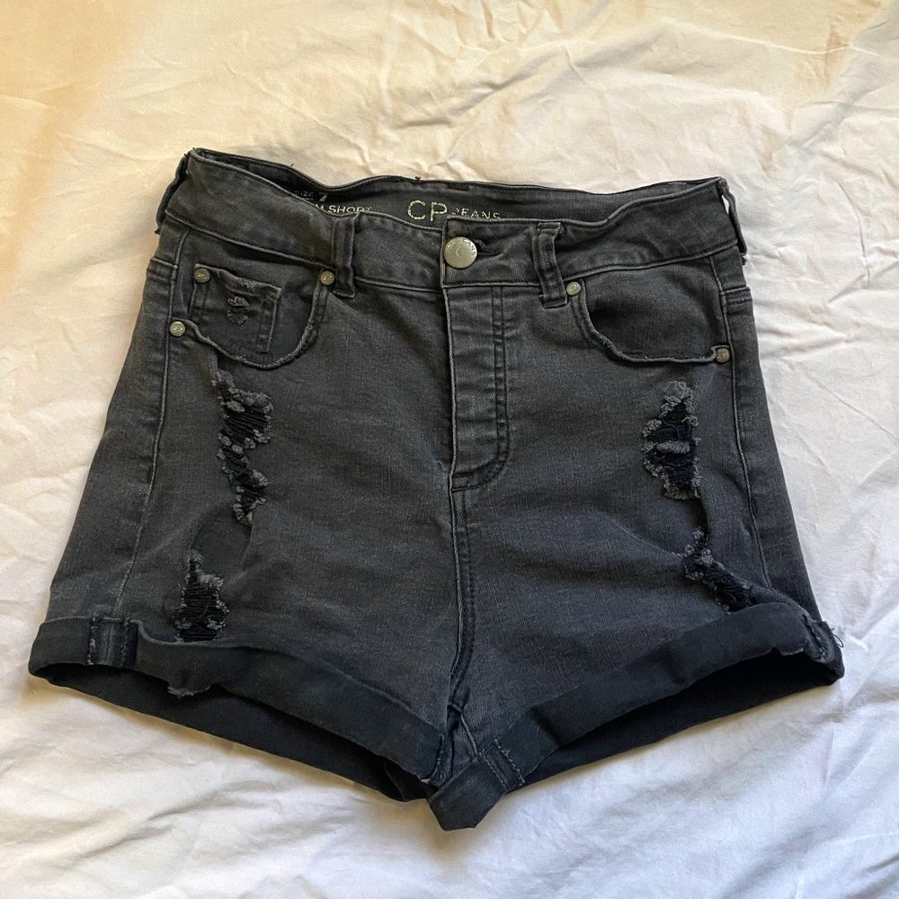 CP Mom Short Jeans - Black